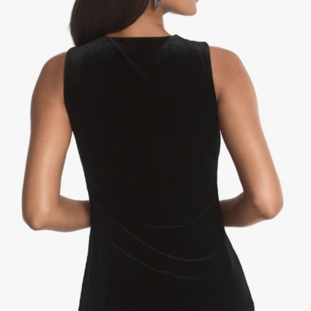 WHBM Velvet Shell Top - Picture 3 of 6